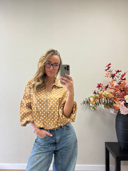 Polkadot bomber - camel