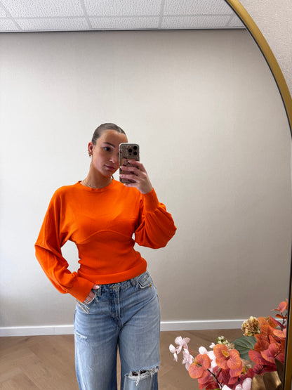 Orange sweater