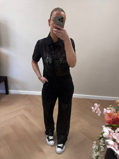 Lace set black