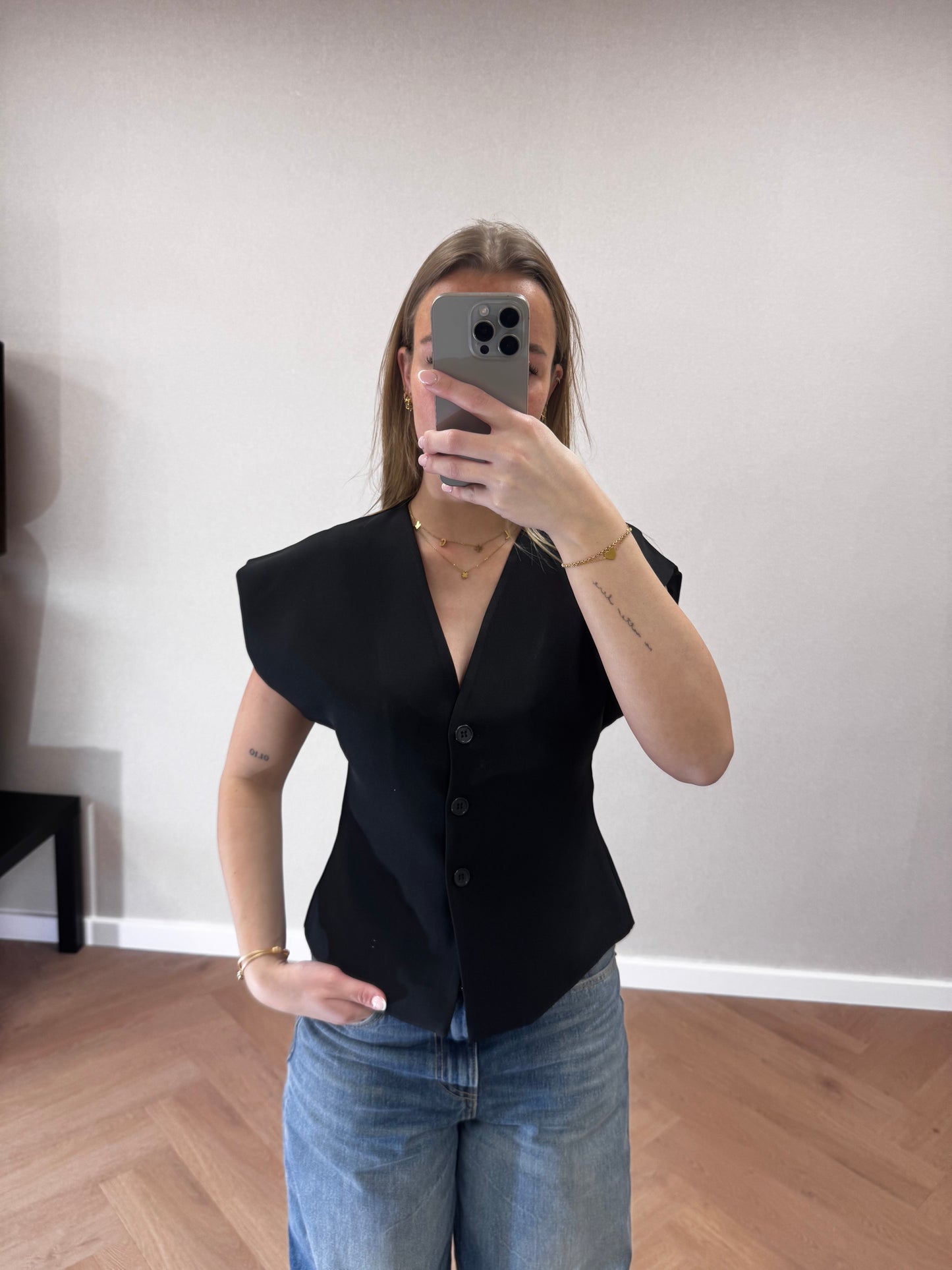 Top Olivia zwart