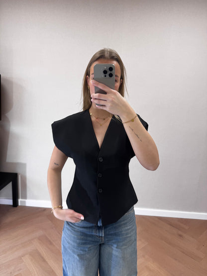 Top Olivia zwart