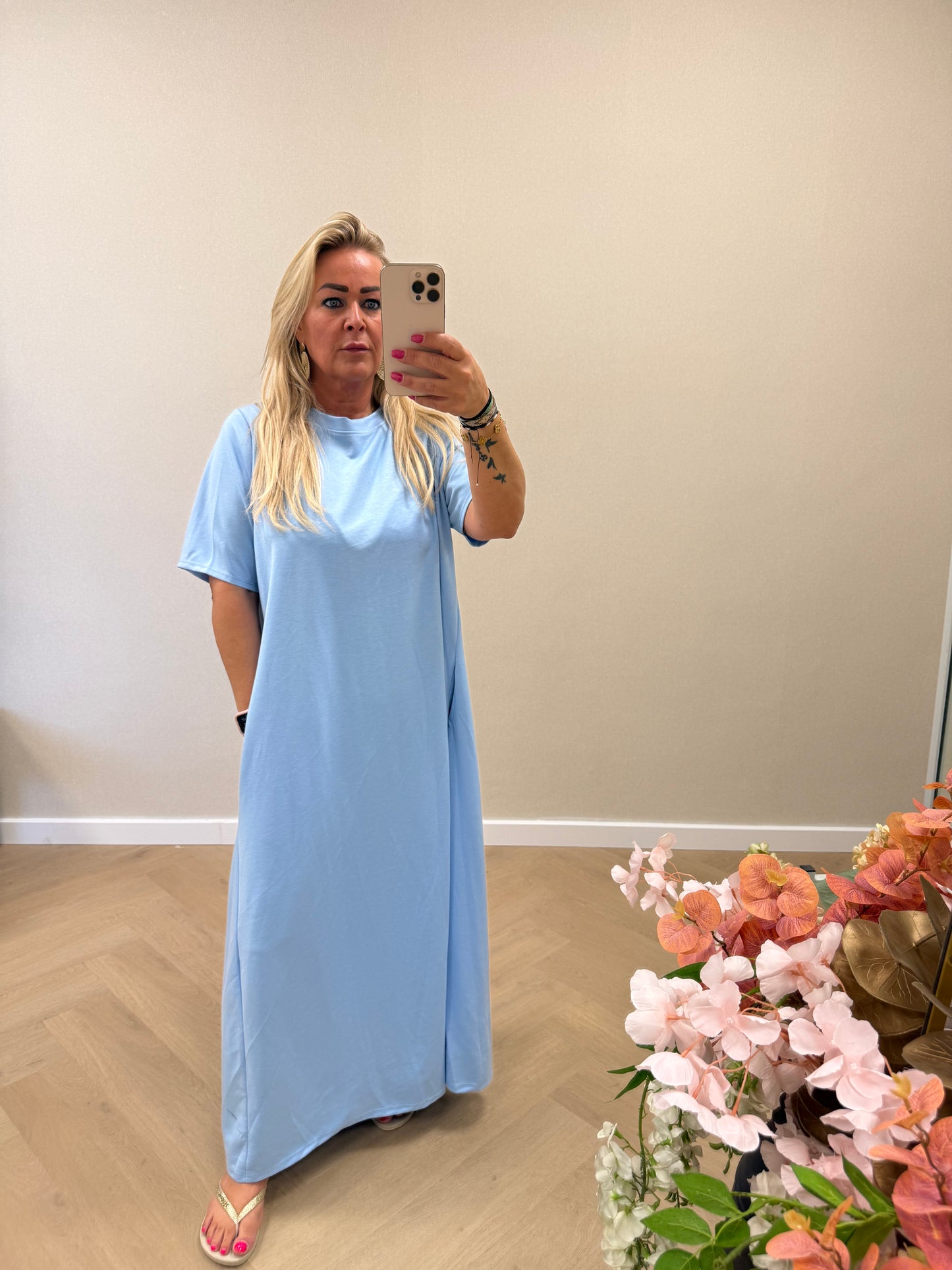 Tshirt dress blue