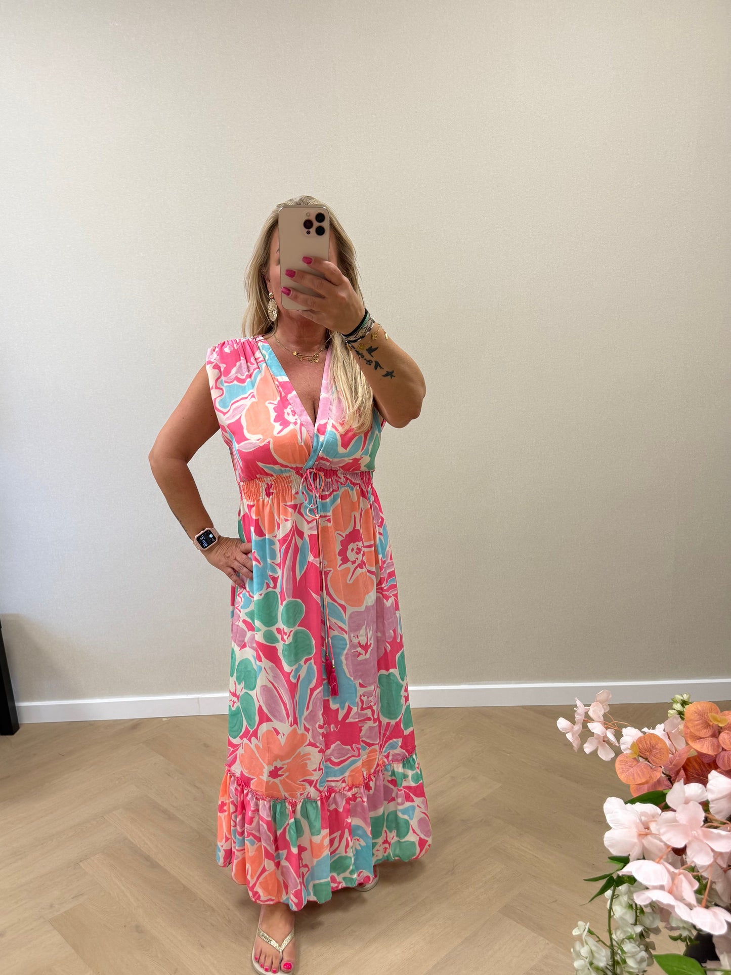 Bohemian dress pink