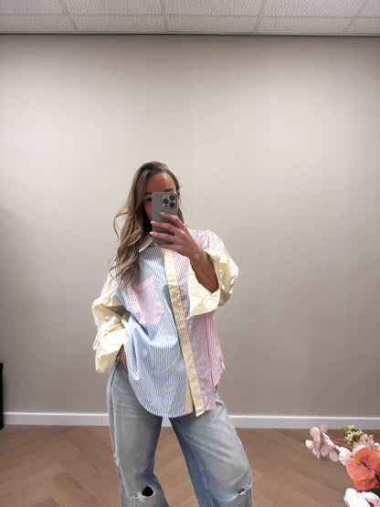 Colourful stripe blouse