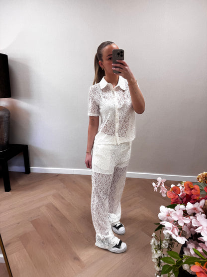 Lace set white