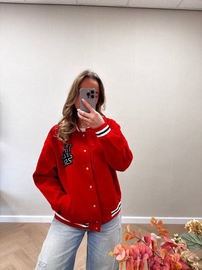 LA jacket red