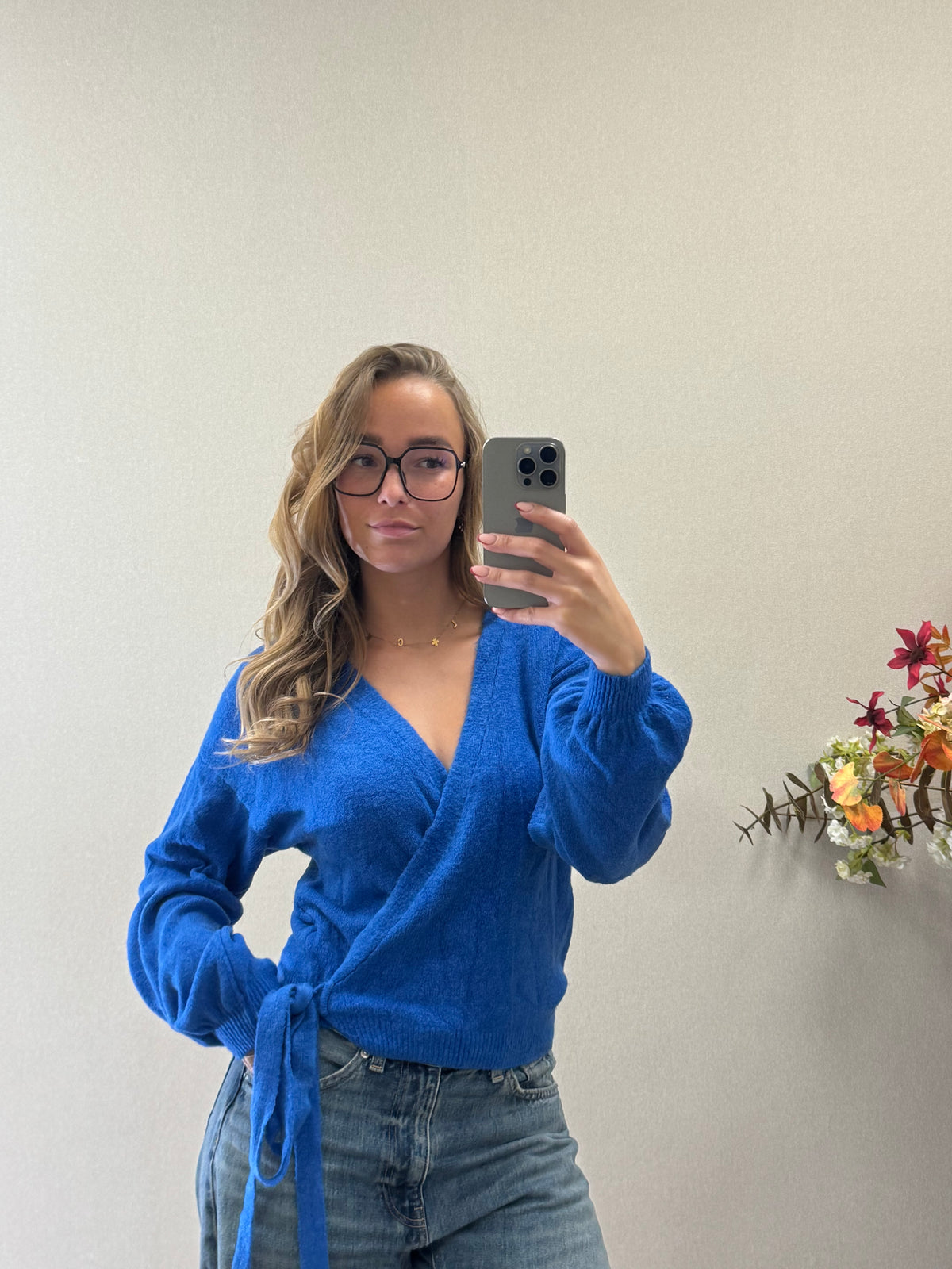Wrap me up knit - Blue