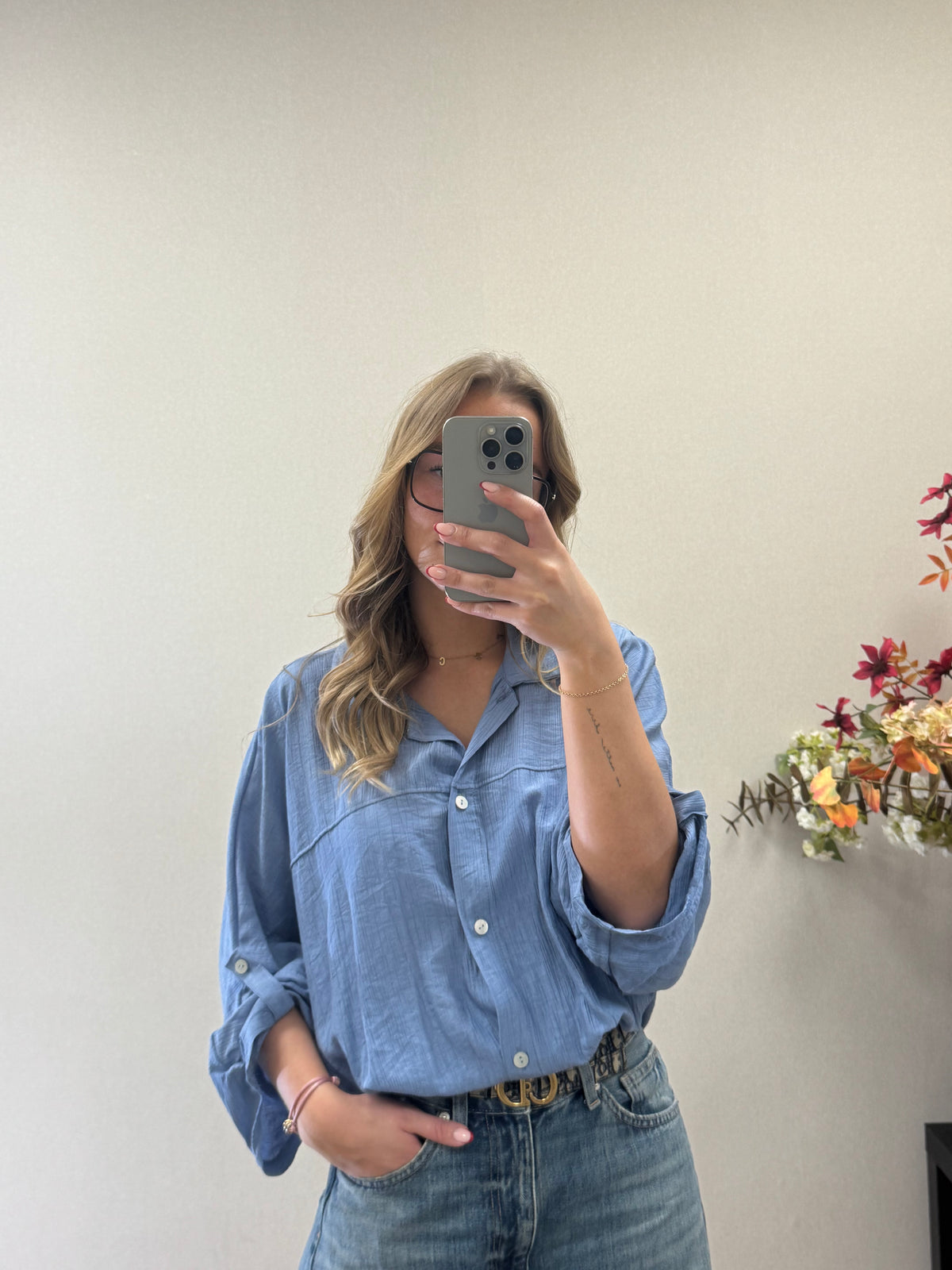 Soft touch Blouse - Blue
