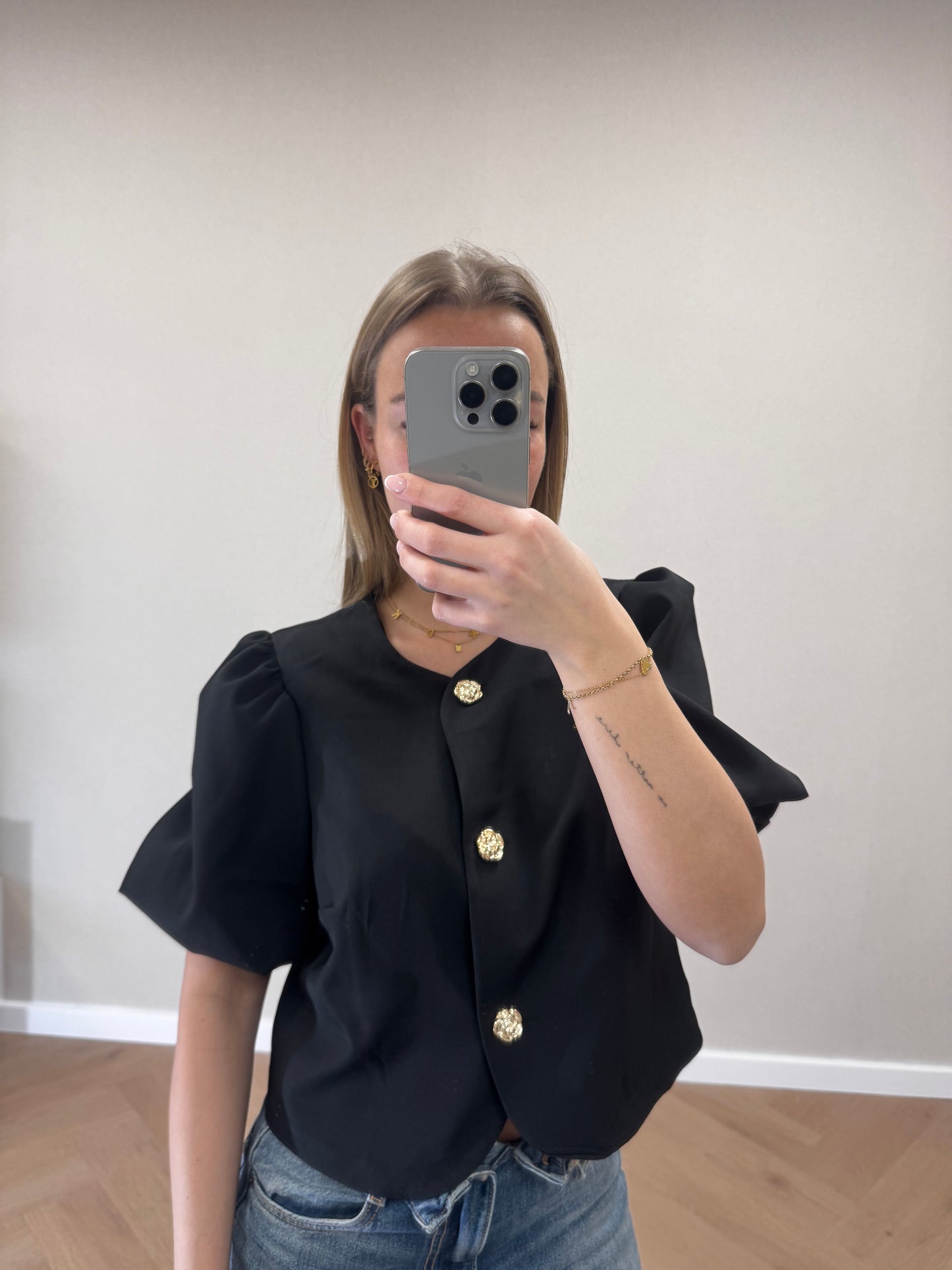 Luna top zwart
