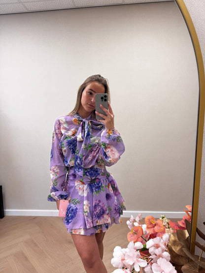 Floral dress purple