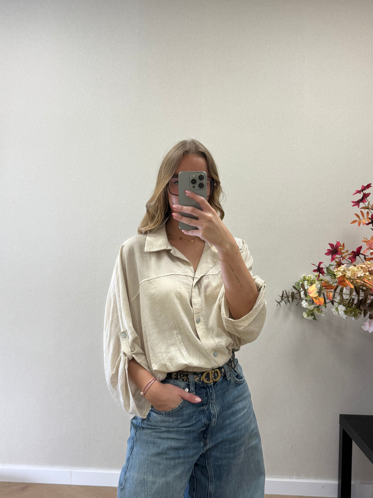 Soft touch Blouse - Crème