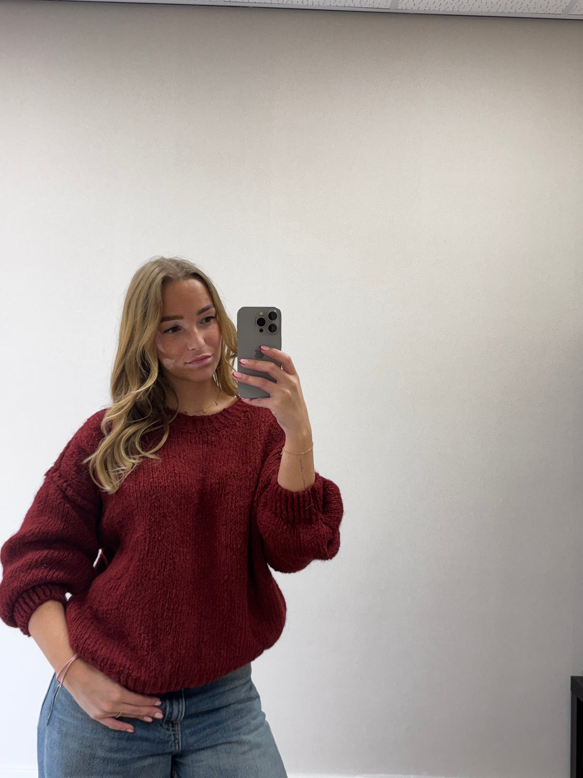 Livia knit - burgundy