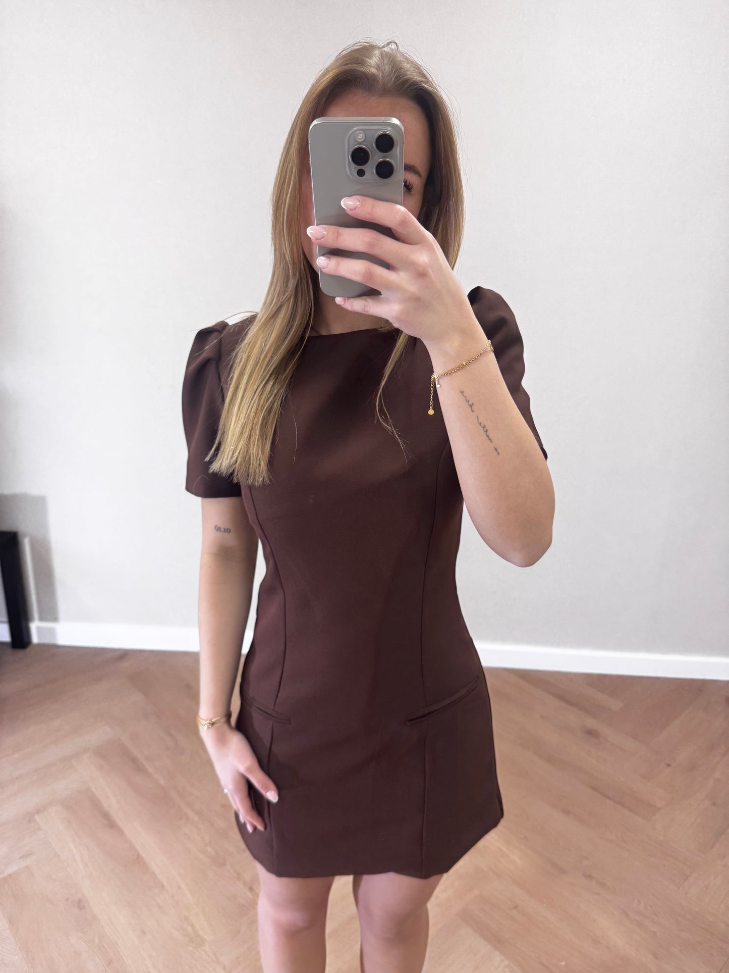 Zara jurk bruin