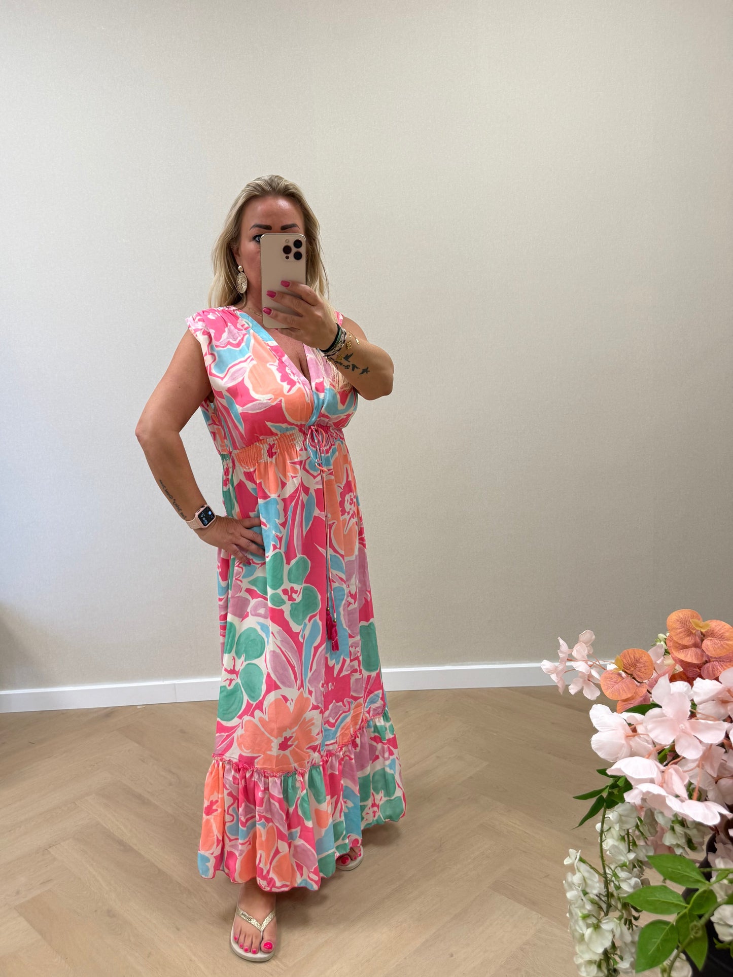 Bohemian dress pink