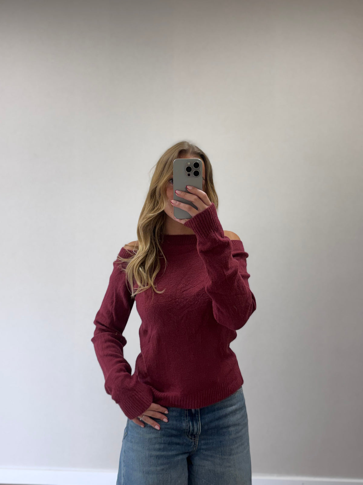 Cleo knit - burgundy