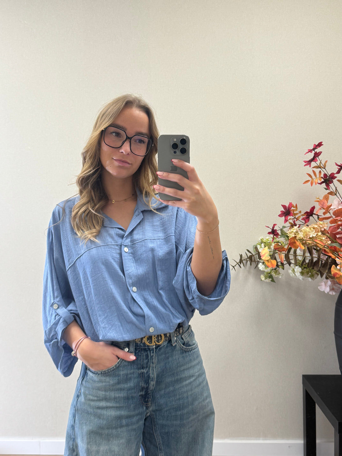 Soft touch Blouse - Blue