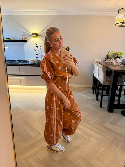 Travel Print 2pieces set - Orange