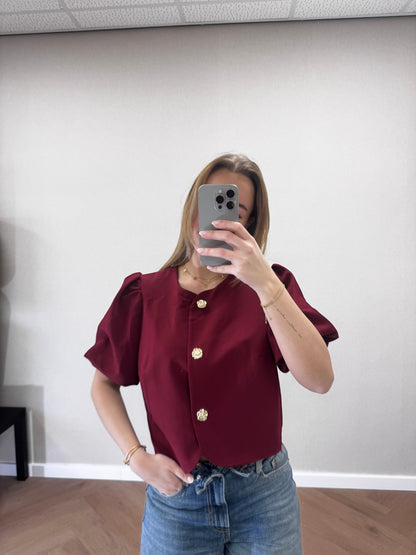 Luna top Bordeaux