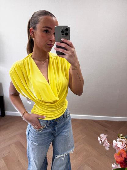 Mia top yellow