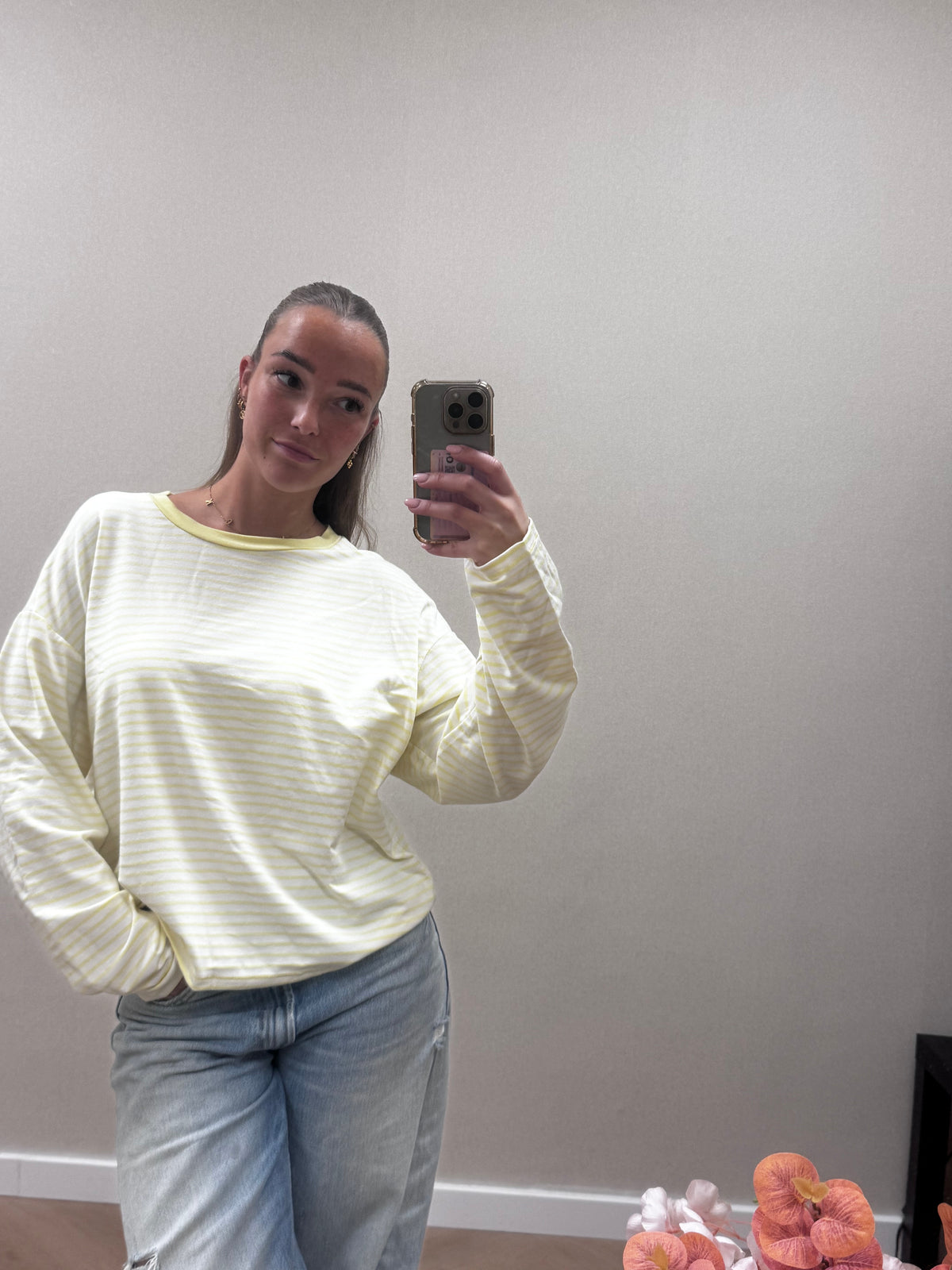 Sunny stripe long sleeve - yellow