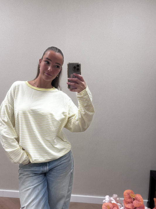 Sunny stripe long sleeve - yellow