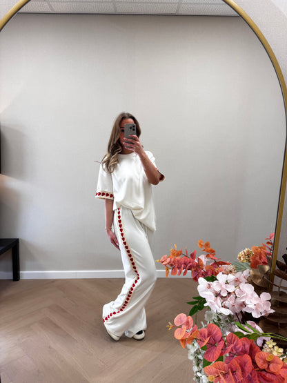 Heart set white