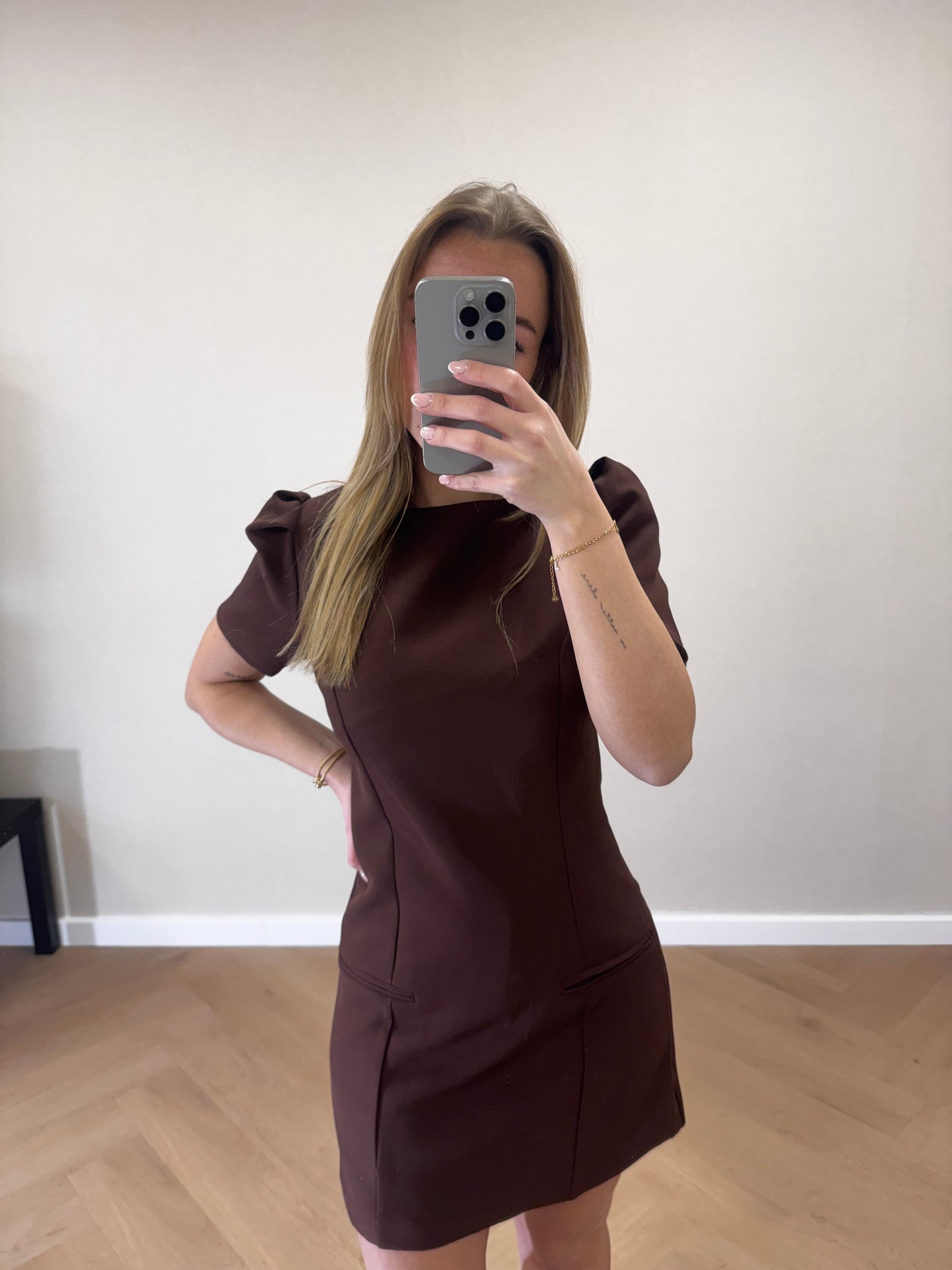 Zara jurk bruin