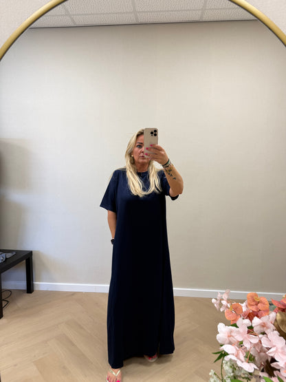 Tshirt dress dark blue
