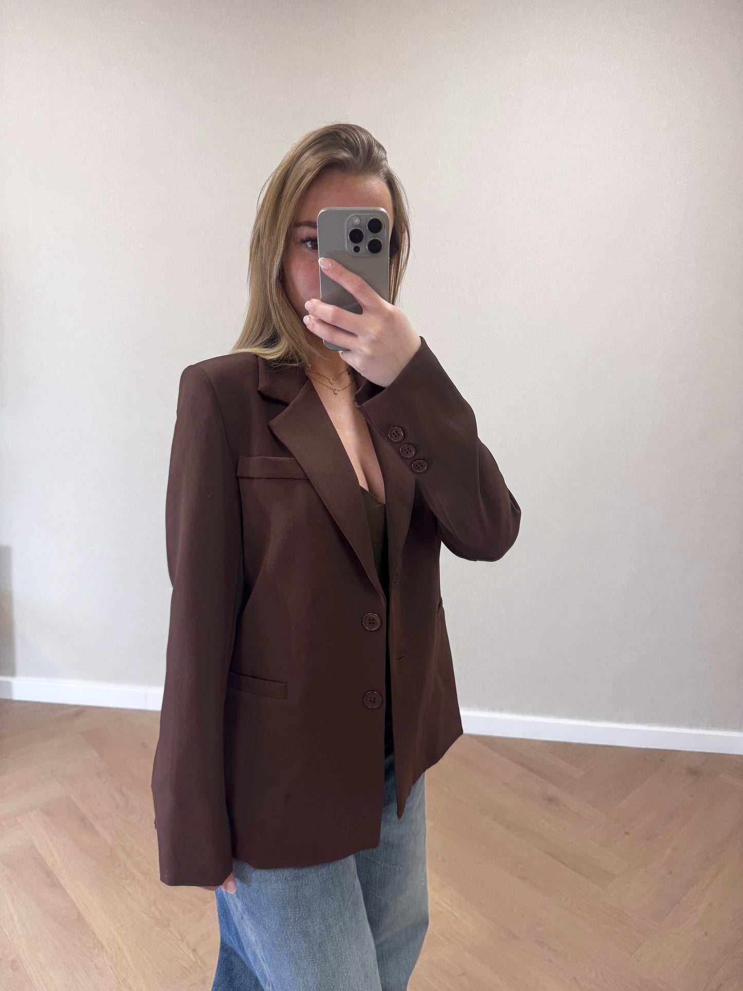 Lara blazer bruin