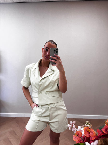 Roos set mintgroen