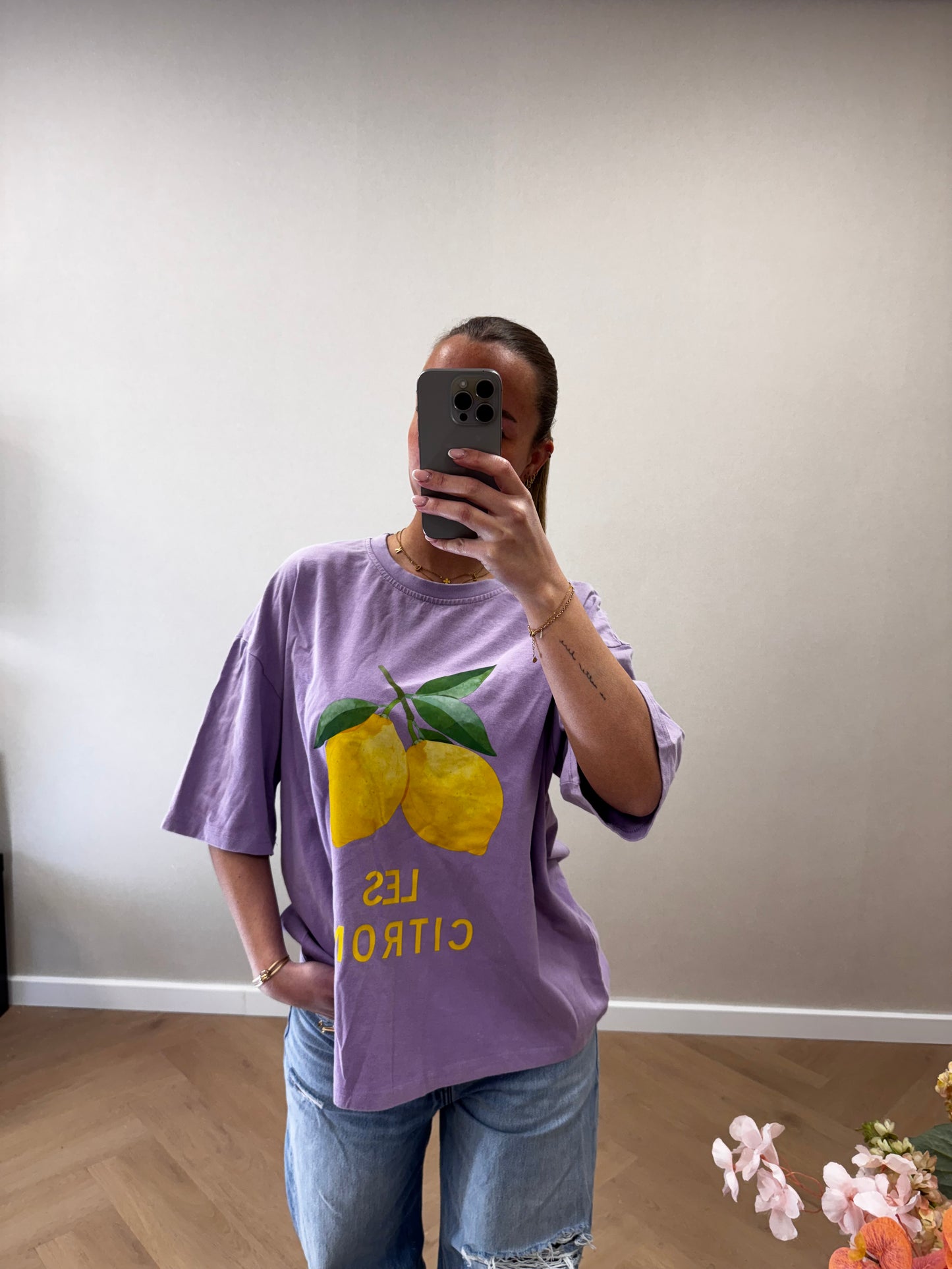 Les citrons tee lila