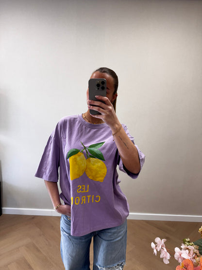 Les citrons tee lila