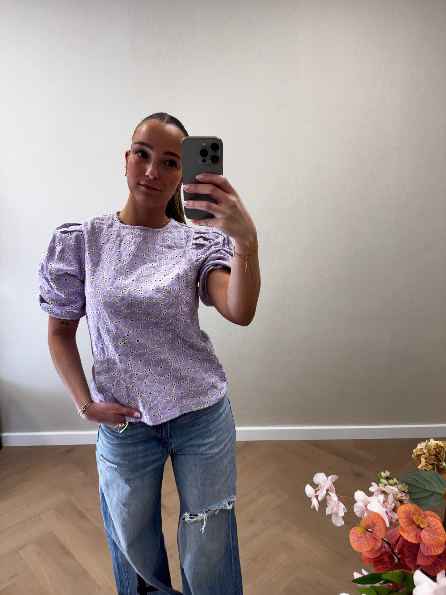 Flower top lila