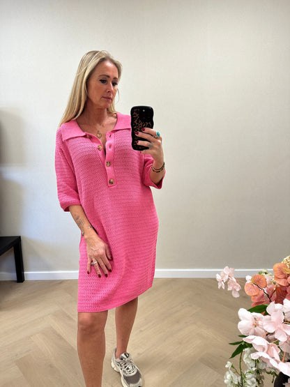 Knit dress pink