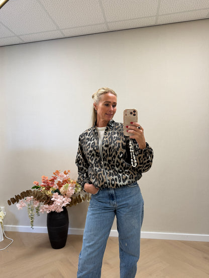 Leopard Bomber Jacket