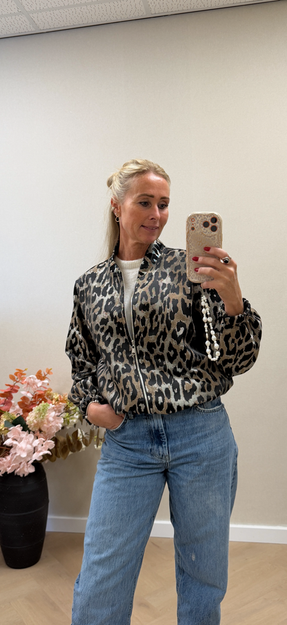 Leopard Bomber Jacket