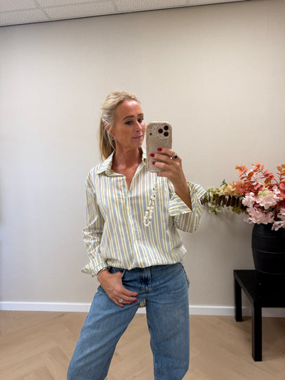 Stripe Blouse - Butteryellow