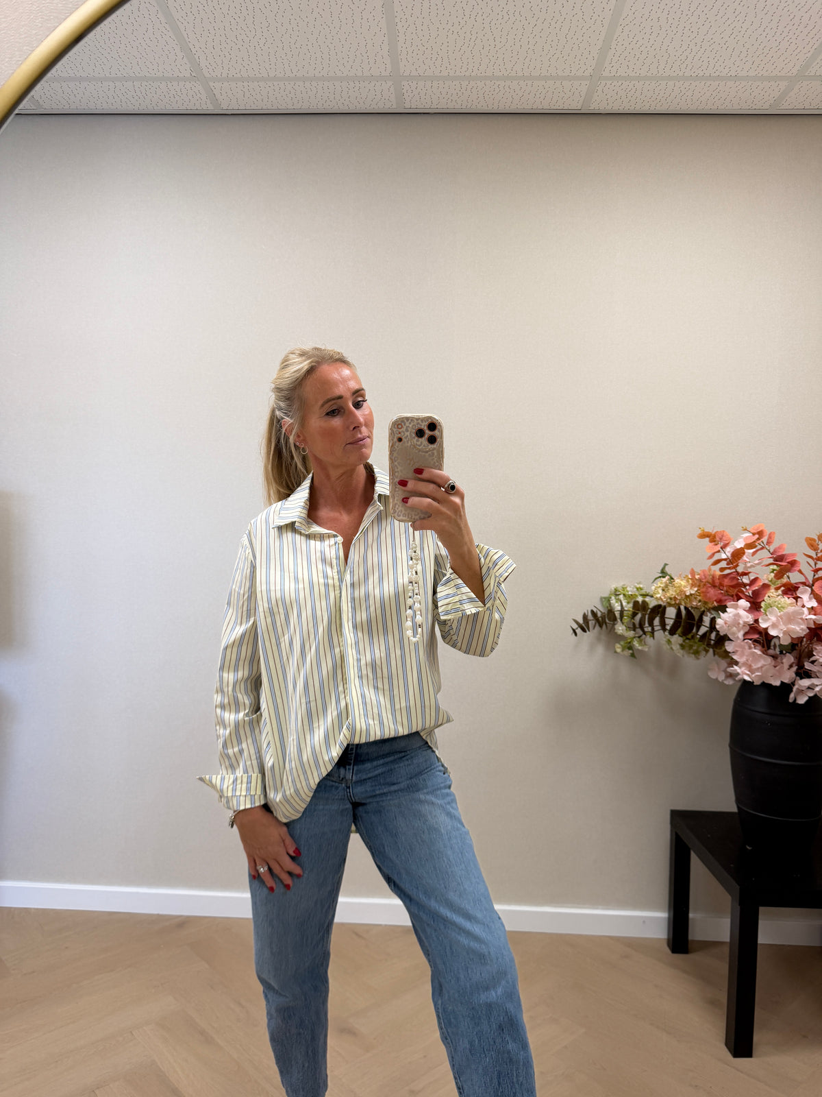 Stripe Blouse - Butteryellow